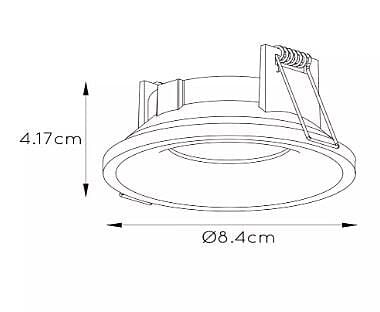 Recessed Spotlight - IP44, GU10