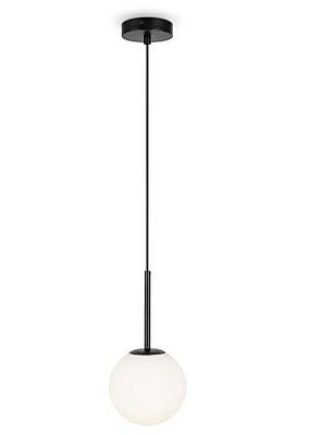 Single Globe Pendant Black